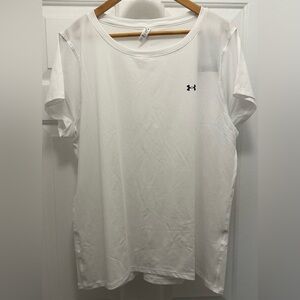 NWT White Under Armour Tech Mesh Heat Gear Shirt Size 2XL
